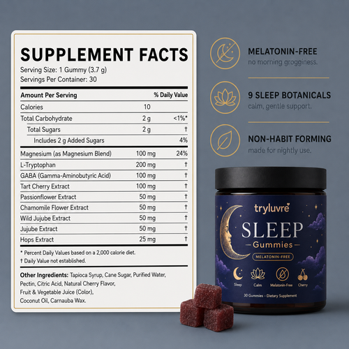 Melatonin-Free Sleep Gummies | tryluvre
